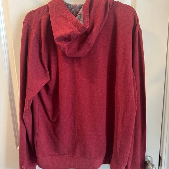 FWD Hoodie Mens Medium Burgundy Long Sleeve Hooded Pullover Kangaroo Packet - Picture 7 of 8